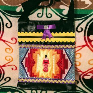 ⭐HOST PICK⭐ Jingle Dress Dancer Powwow Tribal Native Art Crossbody Purse Bag